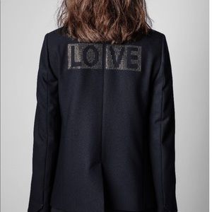 Zadig & Voltaire Victor Bis “LOVE” blazer